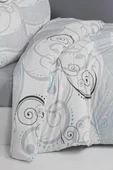 %100 Pamuklu Çift Kişilik Desenli Ranforce Kumaş Nevresim Seti - 200x220 cm - - 4
