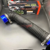 Hava Filtre Uzatma Borusu Akordiyon Esnek Uzayan 75mm Çap - Mavi Başlıklı - 4