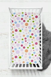 100x150 cm Ranforce Kumaş Lastiksiz %100 Pamuklu İpeksi Bebek Çarşafı - 1