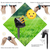 TechTic Solar 100 Led 12Metre Güneş Enerjili Bahçe Ev Parti Perde Süsü Noel Yılbaşı Ağacı Işığı - 2