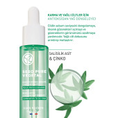 YVES ROCHER Karma ve Yağlı Ciltler için Sebo Pure Vegetal Antioksidan Yağ Dengeleyici Serum - 2