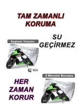 Arora Ar 170-20 Elegant Nostalji 4 Mevsim Koruyan Motosiklet Brandası Gri - 2