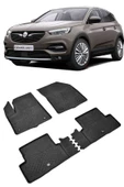 Sahler Opel Grandland X 2017-2022  4.5D Havuzlu Paspas Siyah thumbnail 1
