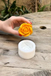 Gül 3d Tekli Mum Kalıbı (Silikon) thumbnail 2