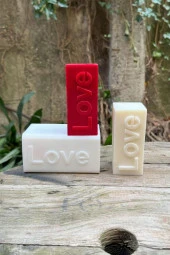 Love Yazılı Baton Mum Kalıbı (Silikon) thumbnail 2