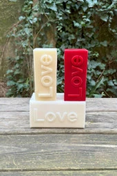 Love Yazılı Baton Mum Kalıbı (Silikon) thumbnail 4