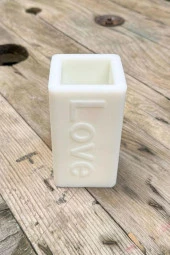 Love Yazılı Baton Mum Kalıbı (Silikon) thumbnail 8