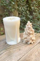 Kozalaklı Çam Ağacı Mum Kalıbı (SİLİKON) thumbnail 4