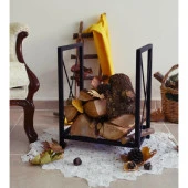 Sobanın Yanına Odunluk Metal Odun Taşıma Sepeti - 2