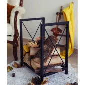 Sobanın Yanına Odunluk Metal Odun Taşıma Sepeti - 3