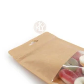 Kraft Orta Pencereli̇ Ki̇li̇tli̇ Doypack 13x22+4 Cm 250 Gr 100 Adet - 4