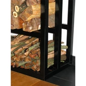 Soba Odunluk Şömine Yanı Metal Odunluk Odun Dolabı - 2