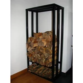 Soba Odunluk Şömine Yanı Metal Odunluk Odun Dolabı - 1