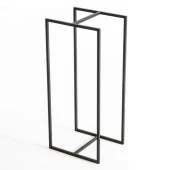 Ferforje Odunluk Şömine Yanı Metal Odun Sehpası thumbnail 5