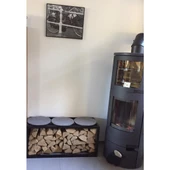 Bahçe Odunluk Şömine Yanı Metal Odunluk - 3