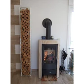 Odun Depolama Şömine Yanı Metal Odun Dolabı - 3