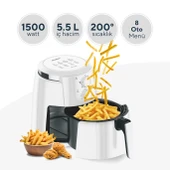 Kumtel Beyaz XL Fastfryer (Yağsız Fritöz Airfryer) HAF-01 - 2