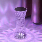 LW-5 Şarjlı Kristal Elmas Masa Lambası Dokunmatik Romantik Akrilik Led Gece Lambası - 2