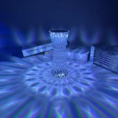 LW-5 Şarjlı Kristal Elmas Masa Lambası Dokunmatik Romantik Akrilik Led Gece Lambası - 8
