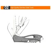 Grand Harvest KJ5011AL1 Multi Fonksiyonel Çakı - 5