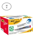 Bic Velleda 1701 Eco Yuvarlak Uç Beyaz Tahta Kalemi Kırmızı (12 Li Kutu) - 1