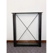 Masa Ayağı Siyah Metal Profil Masa Ayağı Çalışma Masası Ayağı thumbnail 3