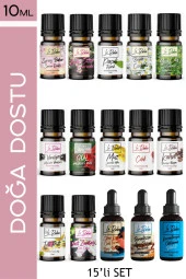LE BALVO 15'li Set Uçucu Yağ Buhurdanlık Esansı Oda Kokusu Esansiyel Yağ Oda Difüzörü Esansı Buhur Yağı 10ml - 1