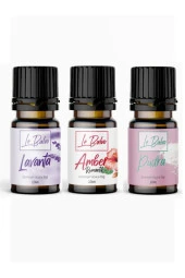 LE BALVO Pudra, Lavanta, Amber Doğal Uçucu Yağ Saf Buhurdanlık Esansı Oda Kokusu Esans Buhur Yağı 10ml - 1