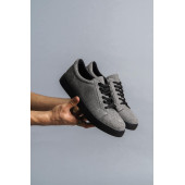 Kuback Ortapedik Dikişli Gri Süet Günlük Ayakkabı Sneaker KB165 - 1