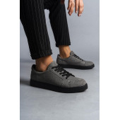 Kuback Ortapedik Dikişli Gri Süet Günlük Ayakkabı Sneaker KB165 - 3