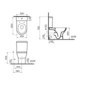 VitrA Integra Round Rim-ex Duvara Sıfır Klozet Rezervuar İç Takım ve Yavaş Kapanan Kapak thumbnail 4