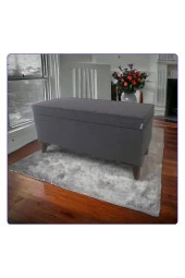 Mc Mobilya Sahra Peri Sandıklı Keten Puf Sandıklı Puf Bench Pistonlu thumbnail 1