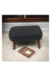 Mc Mobilya Sahra Pufidik Çocuk Puf Tabure Çocuk Pufu Keten Kumaş thumbnail 1