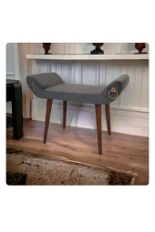 Mc Mobilya Sahra Peri Bench Gri Halkalı Puf - 1