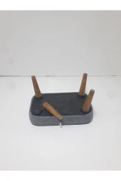 Mc Mobilya Sahra Pufidik Çocuk Puf Tabure Çocuk Pufu Keten Kumaş - 2