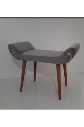 Mc Mobilya Sahra Peri Bench Gri Halkalı Puf - 4