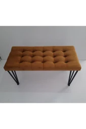 Mc Mobilya Sahra Peri Bench Puf Tabure Metal Ayak thumbnail 3