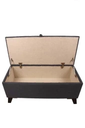 Mc Mobilya Sahra Peri Sandıklı Keten Kapitone Sandıklıpuf Puf Bench Tabure Pistonlu thumbnail 4