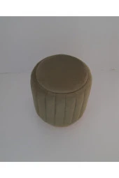 Mc Mobilya Sahra Silindir Daire Puf Tabure thumbnail 2