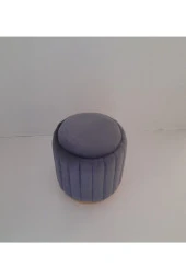 Mc Mobilya Sahra Silindir Daire Puf Tabure thumbnail 2