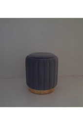 Mc Mobilya Sahra Silindir Daire Puf Tabure thumbnail 3