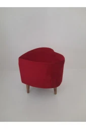 Mc Mobilya Sahra Kalp Puf Tabure Ayaklı thumbnail 1