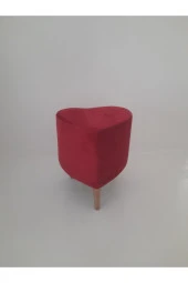 Mc Mobilya Sahra Kalp Puf Tabure Ayaklı thumbnail 2