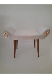 Mc Mobilya Peri Bench Krem Halkalı Puf - 2