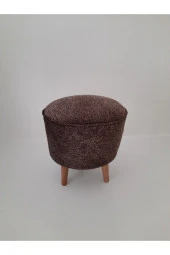 Mc Mobilya 38 Cm Çap Silindir Daire Puf Tabure thumbnail 1