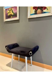 Mc Mobilya Peri Bench Puf Tabure Krom Ayak - 3