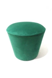 Mc Mobilya Sahra Puf Silindir Daire Yeşil thumbnail 2