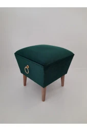 Mc Mobilya Sahra Puf Yeşil Halkalı Ayaklı thumbnail 1