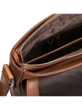 Grande Hakiki Deri Erkek Postacı Çantası Taba 4253 thumbnail 3