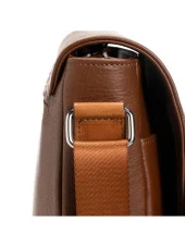 Grande Hakiki Deri Erkek Postacı Çantası Taba 4253 thumbnail 5